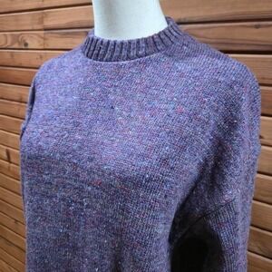 Vintage 90s Mens Size Large Minimalist Wool Blend Sweater Granola Cabin